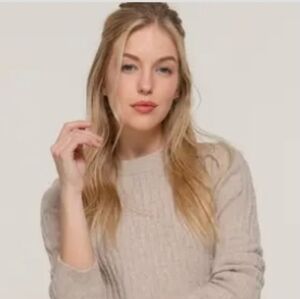 Long Sleeve Crew Neck Irregular Rib Sweater